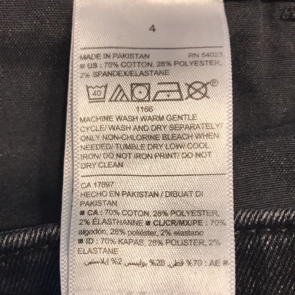 Old Navy Power Slim Straight Mid Rise Distressed Jeans - Picture 8 of 12